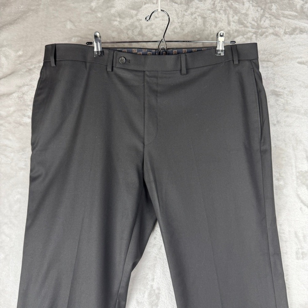 Lauren‎ Ralph Lauren Mens Black Dress Pants Size 40W 30L Flat Front